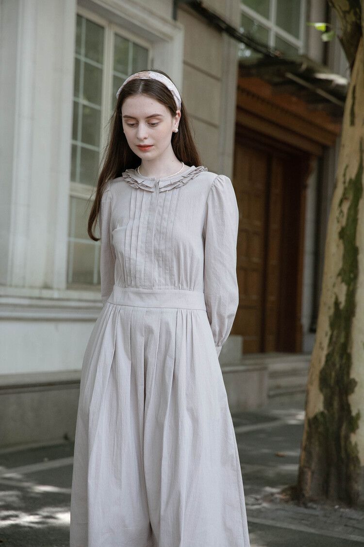 韓国 Lenina【レニーナ】CARINA ruffle neck dress ワンピース (LENINA ...