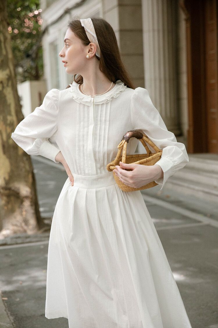韓国 Lenina【レニーナ】CARINA ruffle neck dress ワンピース (LENINA ...