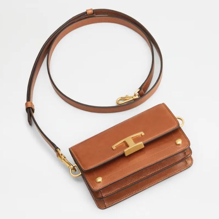 ◇TOD'S◇ レザー トッズ T タイムレス クロスボディ マイクロ (TOD'S ...