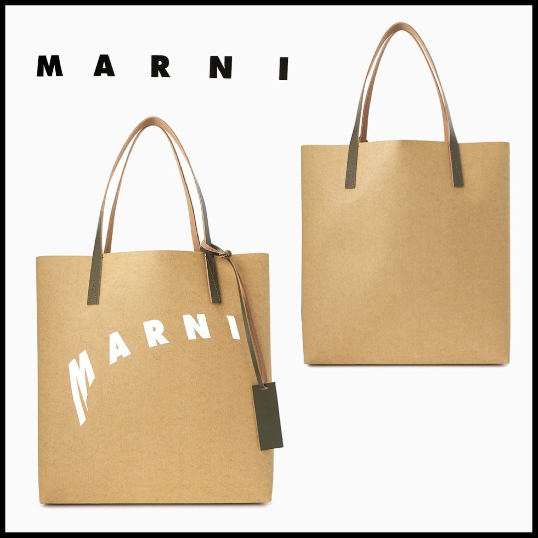 EMS発送】☆MARNI☆ ロゴ ショッピングバッグ (MARNI/トートバッグ EMS発送】☆MARNI☆ ロゴ ショッピングバッグ (MARNI/トートバッグ
