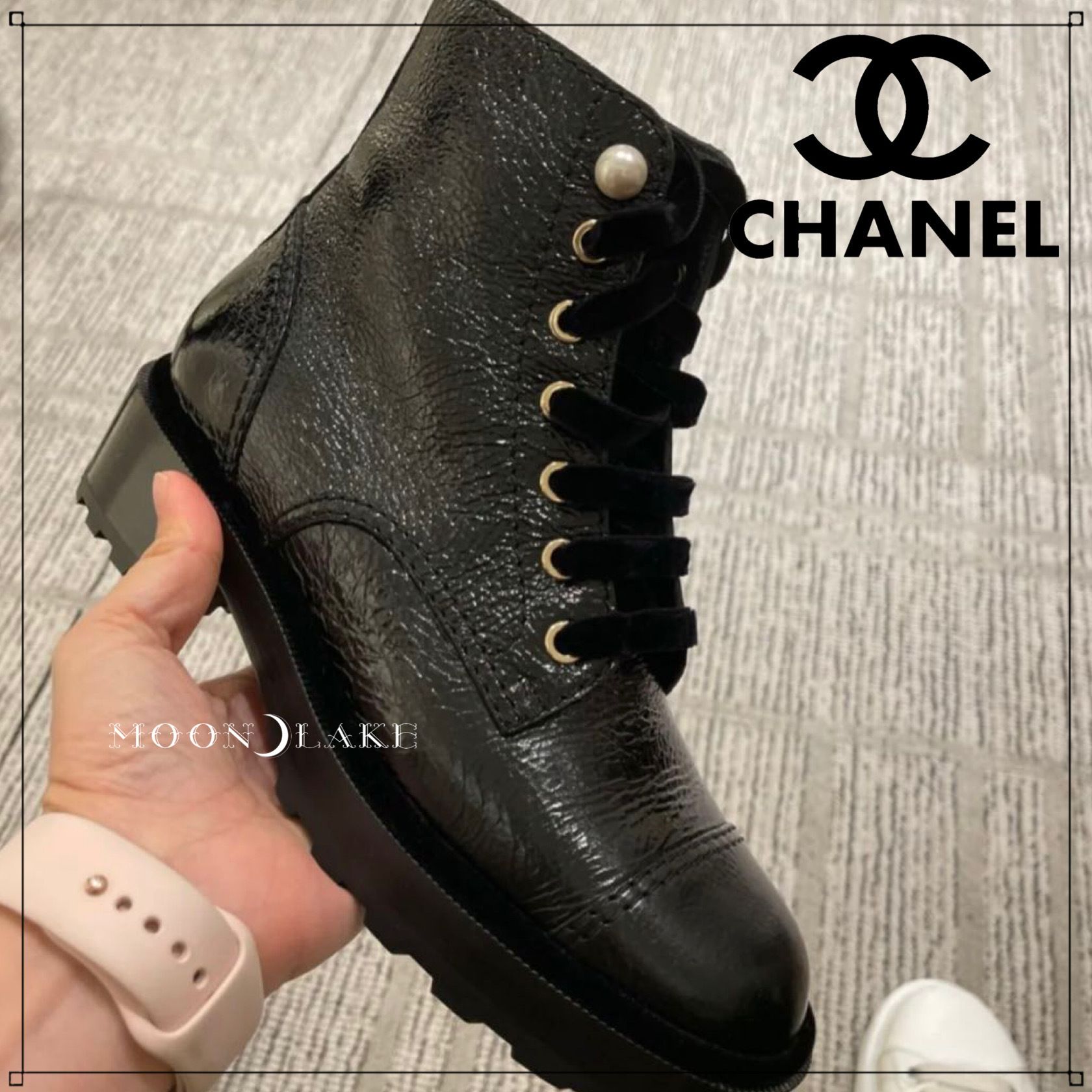 CHANELショートブーツ
