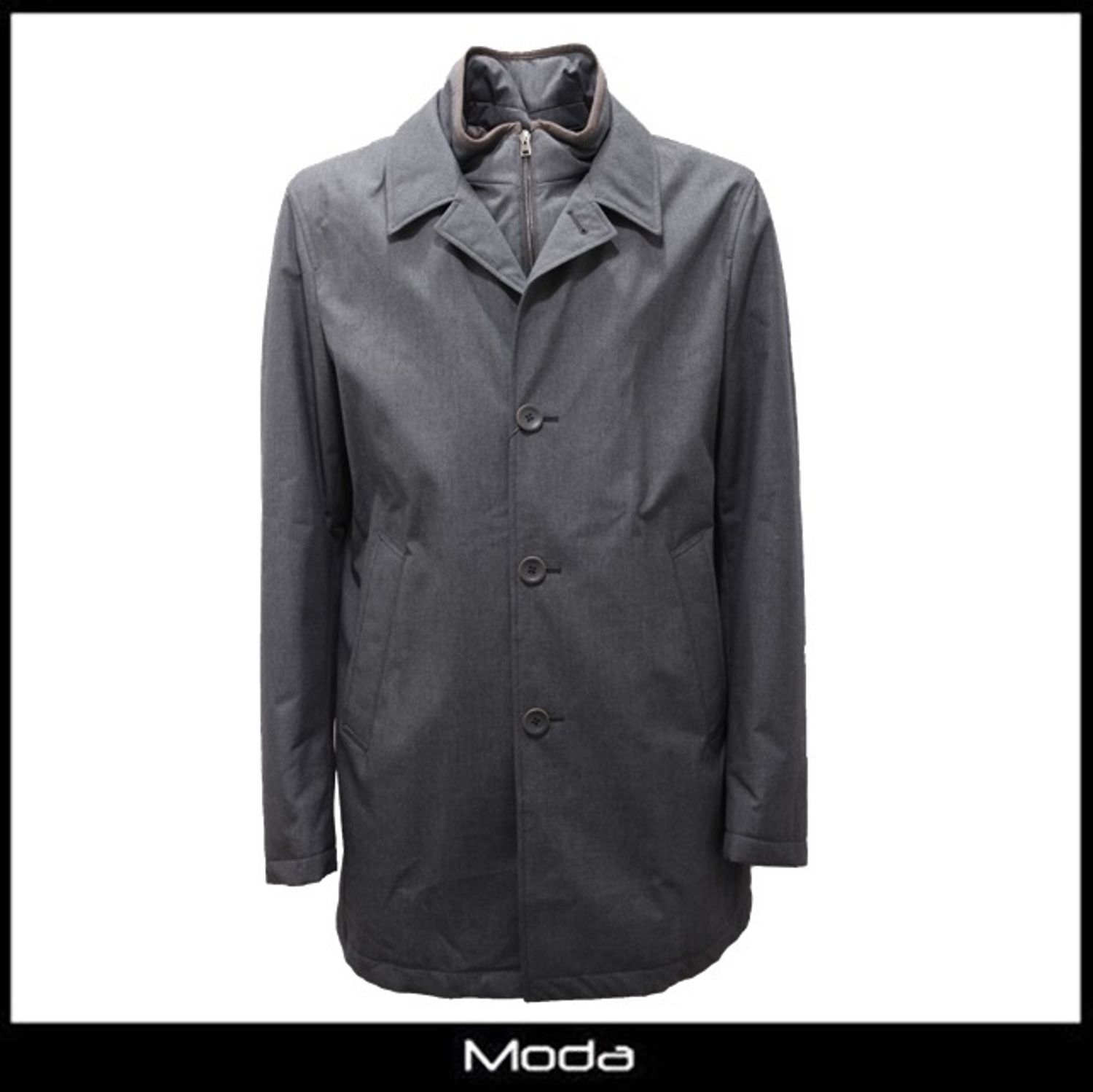 ヘルノ トレンチコート メンズ Herno グレー Herno トレンチコート Buyma