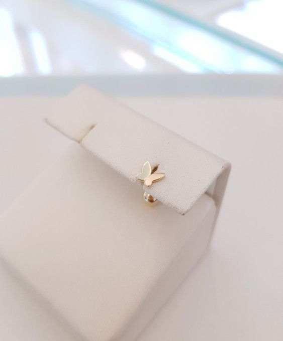 STONE HENgE/送料込み/関税込み 14K Love Duet 片耳 ピアス ☆STONE HENgE☆LOVE DUET 片耳ピアス 蝶 14K (STONEHENgE