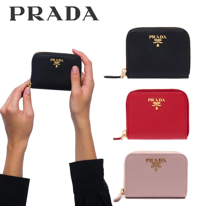 PRADA サフィアーノレザー コインケース 財布 (PRADA/コインケース PRADA サフィアーノレザー コインケース 財布 (PRADA/コインケース