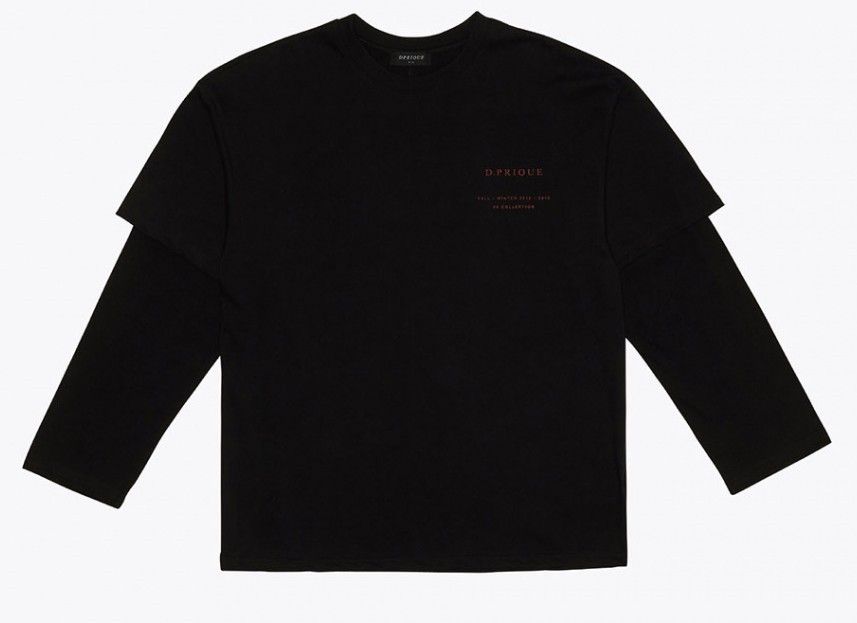 D.PRIQUE】OVERSIZED LAYERED T-SHIRT ☆ BTS ジョングク着用 (DPRIQUE D.PRIQUE】OVERSIZED LAYERED T-SHIRT ☆ BTS ジョングク着用 (DPRIQUE