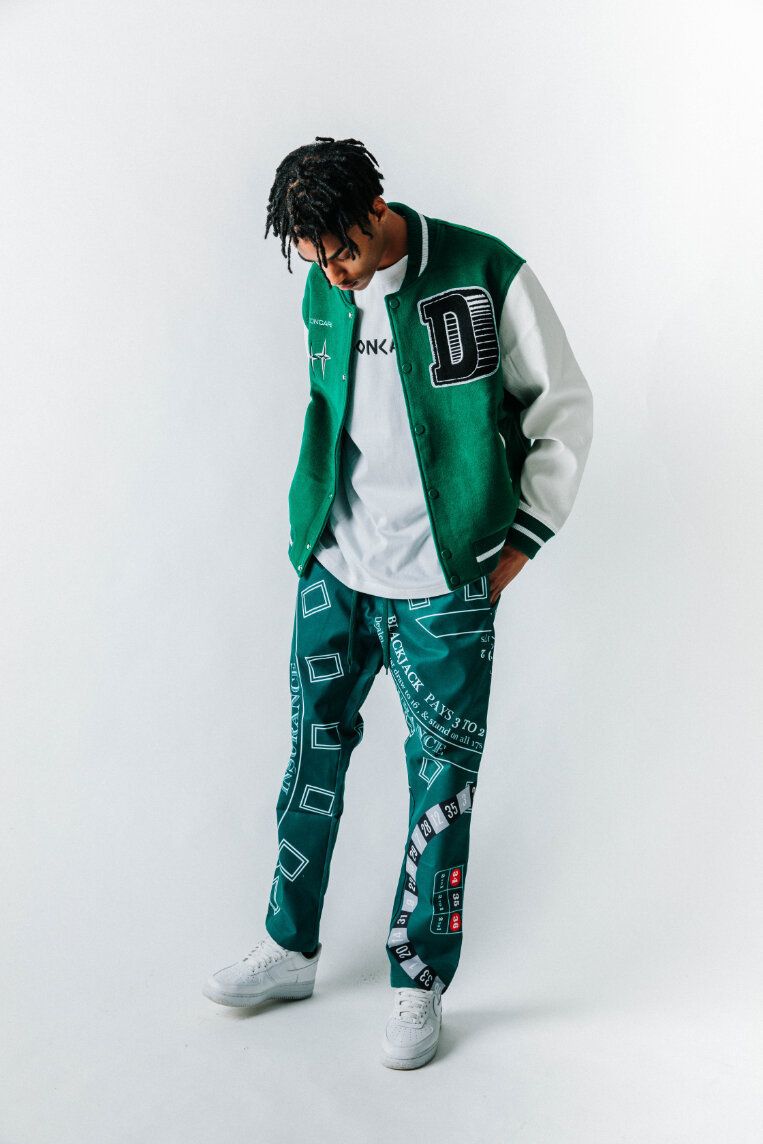 CASINO JACKET GREEN DONCARE AFGK カジノ スタジャン ドンケア