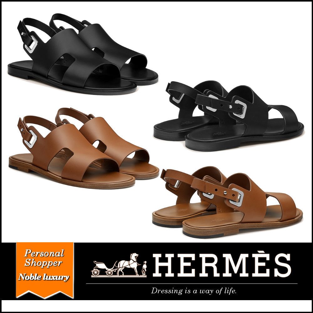 入手困難 HERMES ダリウス サンダル スクエアアイレット 2色展開 入手困難 HERMES ダリウス サンダル スクエアアイレット 2色展開