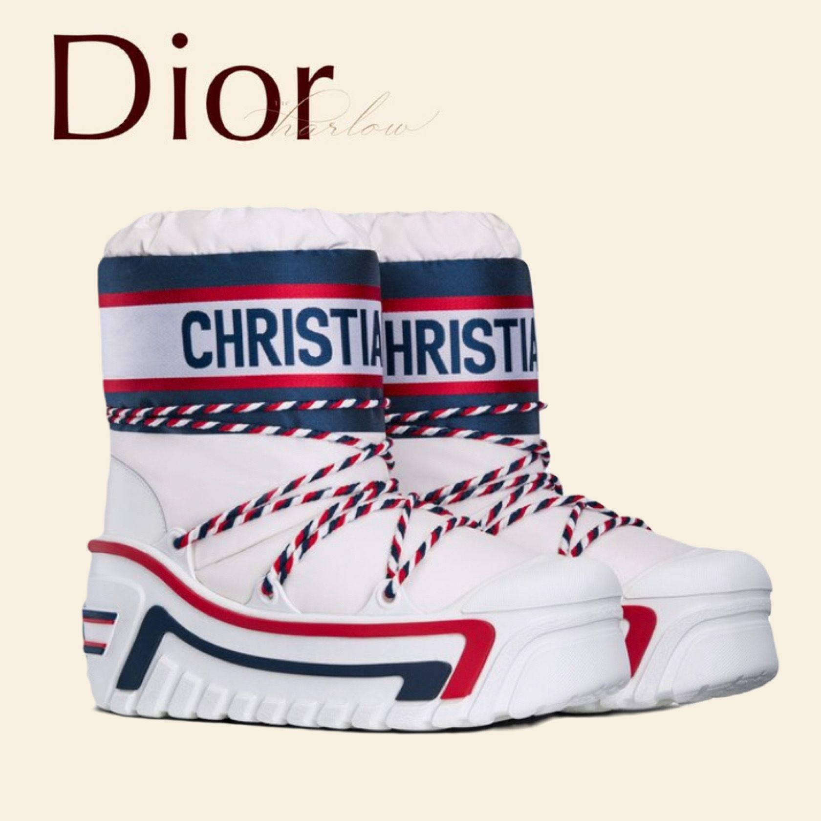 Dior アルプス ショート スノーブーツ 星 シューズ ロゴ 送料込 (Dior