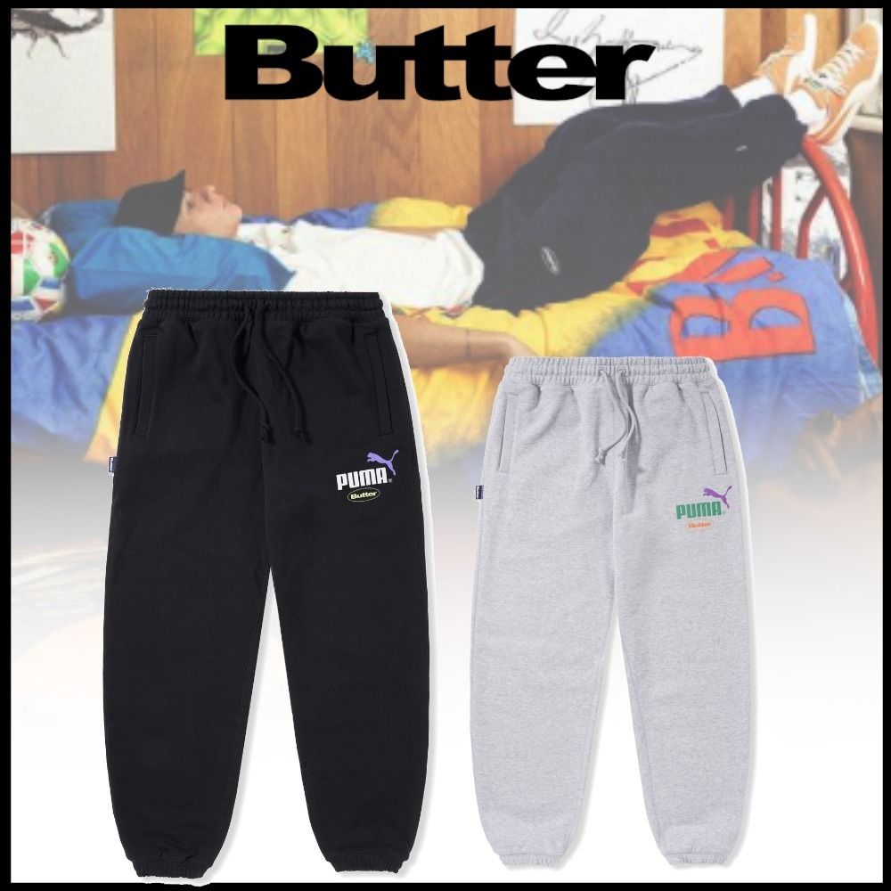 Butter Goods x PUMA 限定コラボ ロゴ入り スウェットパンツ 2色 Butter Goods x PUMA 限定コラボ ロゴ入り スウェットパンツ 2色