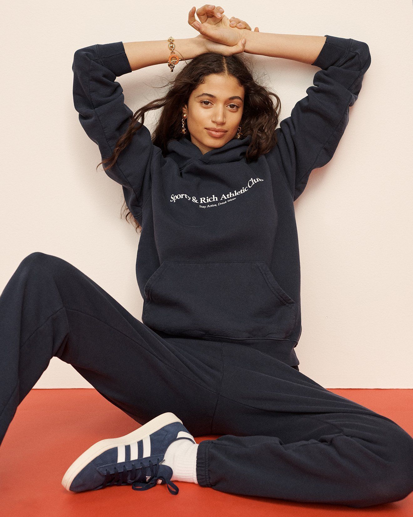 21AW【送料関税込】Sporty & Rich◇アスレチッククラブパーカー