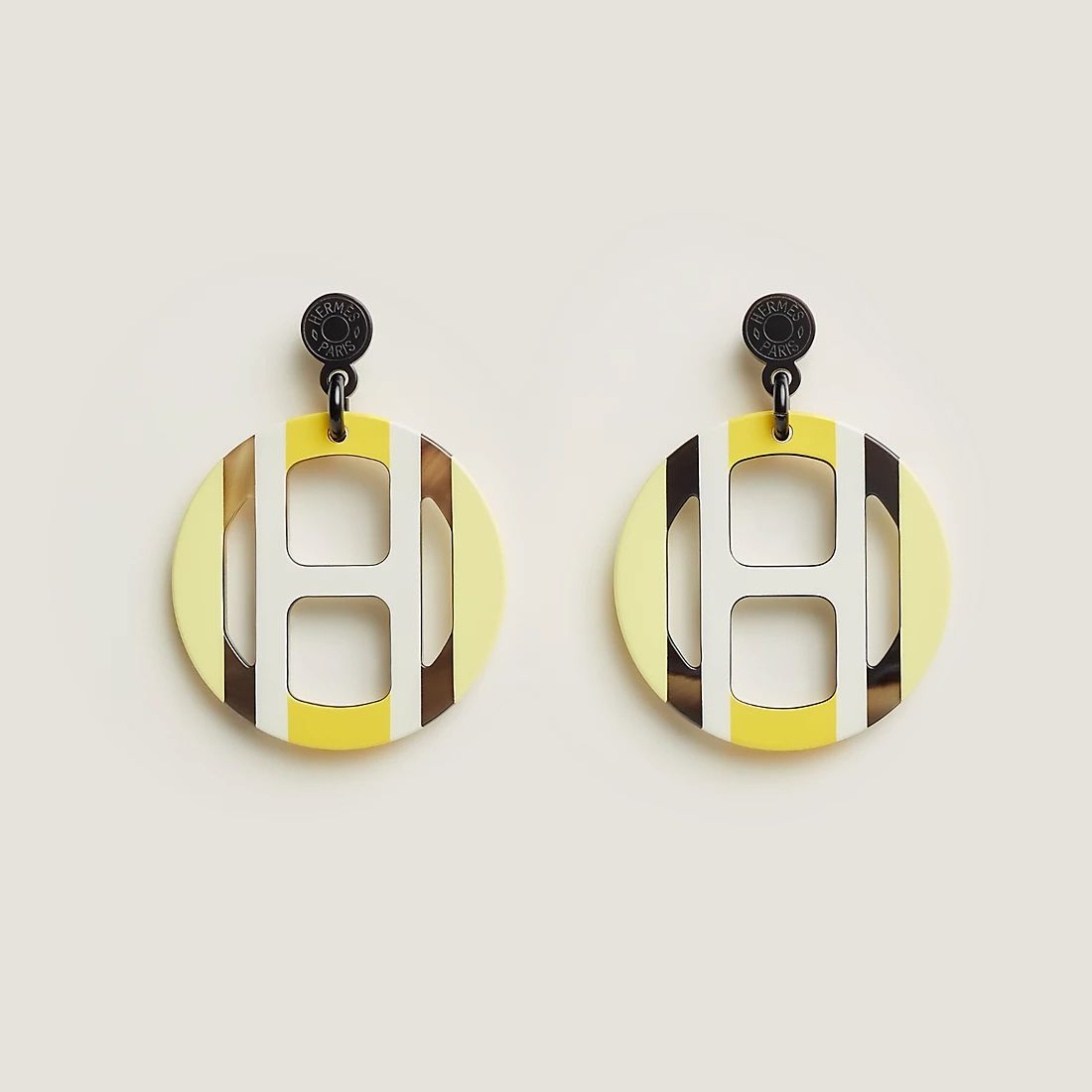 人気】HERMES エルメス ☆ H Equipe バッファローホーンピアス (HERMES 人気】HERMES エルメス ☆ H Equipe バッファローホーンピアス (HERMES