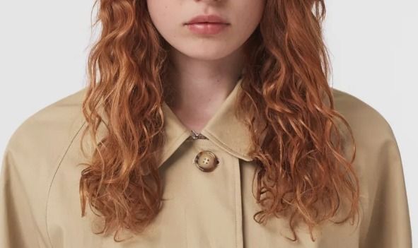 Burberry】コットンギャバジン カーコート 直営店 ハニー (Burberry ...