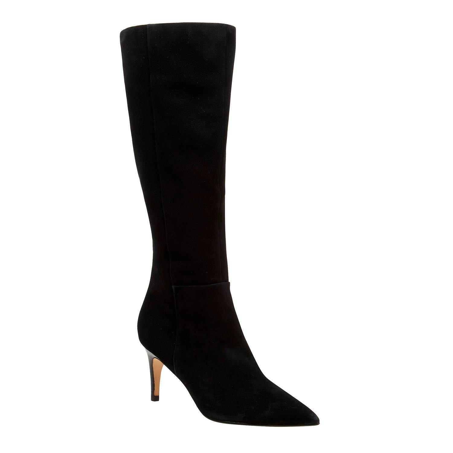冬バーゲン☆】 【NINE WEST】ヒール7cm ポインテッドトゥ ロング の正規取扱店で ロングブーツ 黒 NINEWEST ブーツ