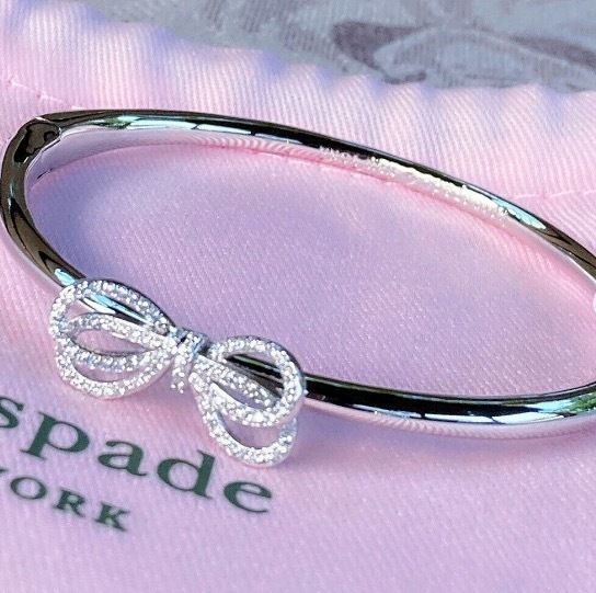 kate spade Bow Meets Girlパヴェリボンバングルブレスレット (kate
