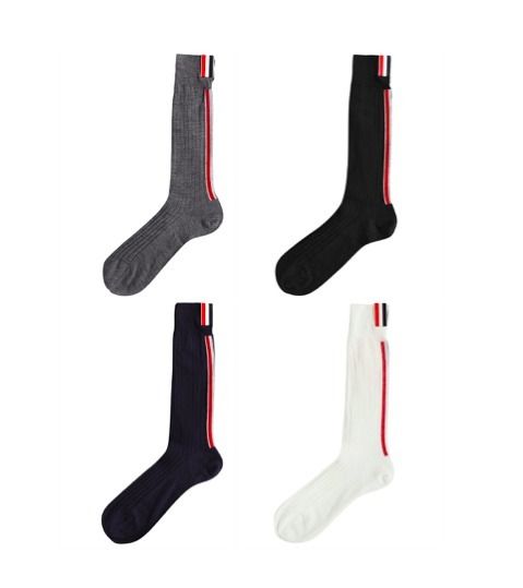 THOM BROWNE トムブラウン MAS037A Y1020 靴下 ソックス ウール (THOM THOM BROWNE トムブラウン MAS037A Y1020 靴下 ソックス ウール (THOM