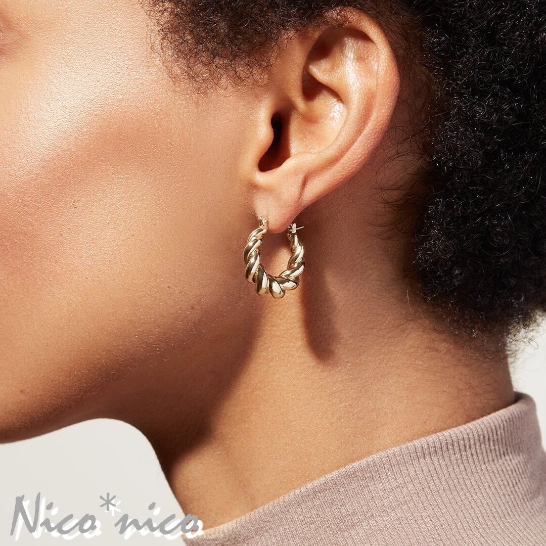 ＊ana luisa＊ツイストフープ ピアス 14K PARIS MINI＊送関込 Twisted Hoop Earrings - Paris Mini | Ana Luisa | Online