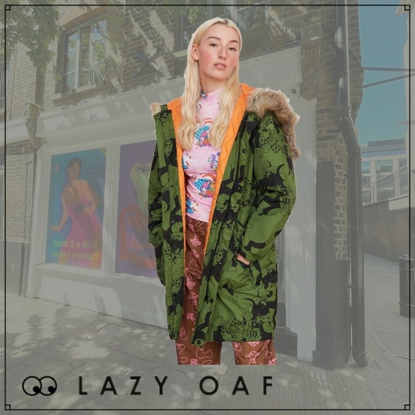関税・送料無料*LAZY OAF* レイジーオーフ カーキコート (LAZY OAF 関税・送料無料*LAZY OAF* レイジーオーフ カーキコート (LAZY OAF