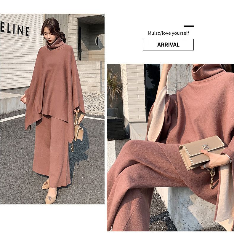 おしゃれ リラックス トップス ニット パンツ ポンチョ おしゃれ リラックス トップス ニット パンツ ポンチョ
