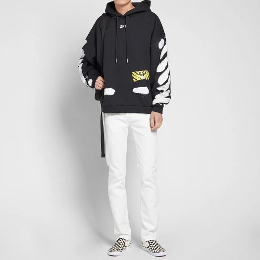 OFF-WHITE オフホワイト パーカー スプレーペイント