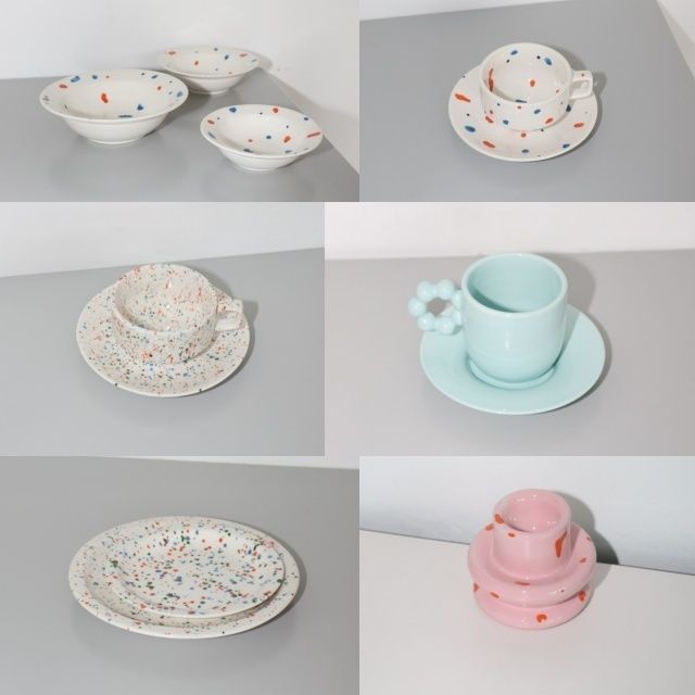 韓国人気[makeapottery]yellow line rice bowl 食器 口コミ・レビュー｜韓国人気[makeapottery]yellow line 2rice&