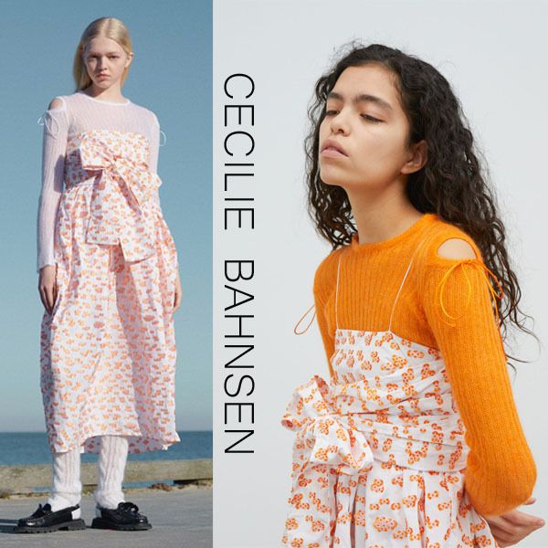 ロマンティック Jilly チューリップ型 ボリューム ドレス (CECILIE クーオンライン CECILIE BAHNSEN ワンピース ドレス ロングワンピース
