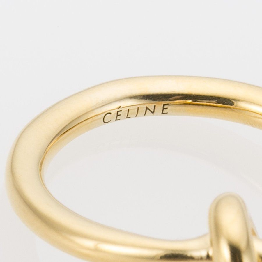 国内即発!【CELINE】ノットリング ヴェルメイユリング 真鍮 (CELINE ...