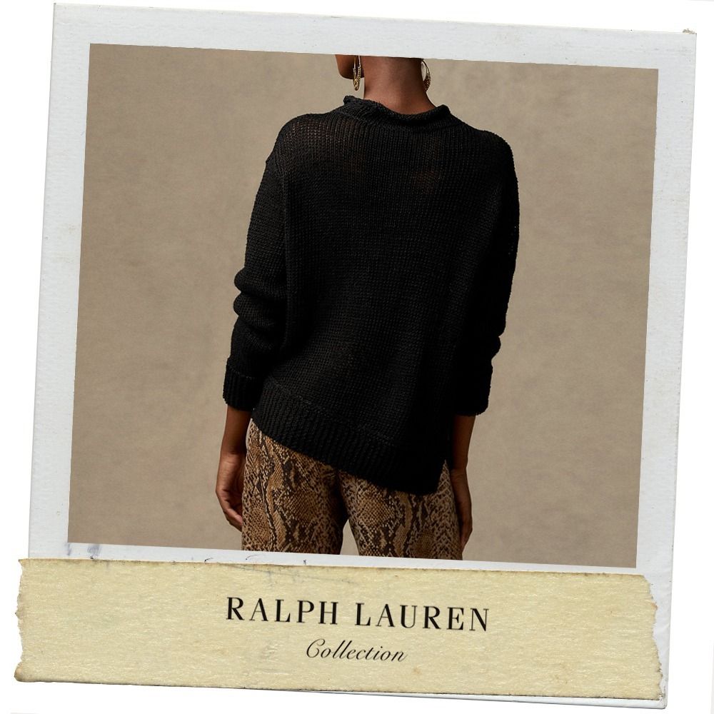 ☆Ralph Lauren Collection☆ リネンロールモックネックセーター ☆Ralph Lauren Collection☆ リネンロールモックネックセーター