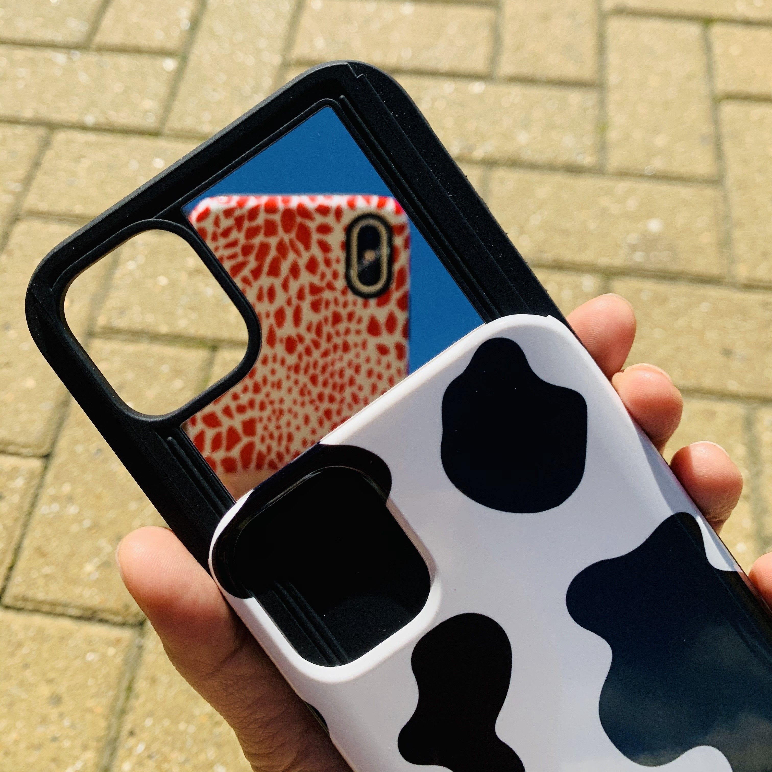 送関込【Harper & Blake】カード収納ミラー付スマホケース /幽霊 送関込【Harper & Blake】カード収納ミラー付スマホケース /プー