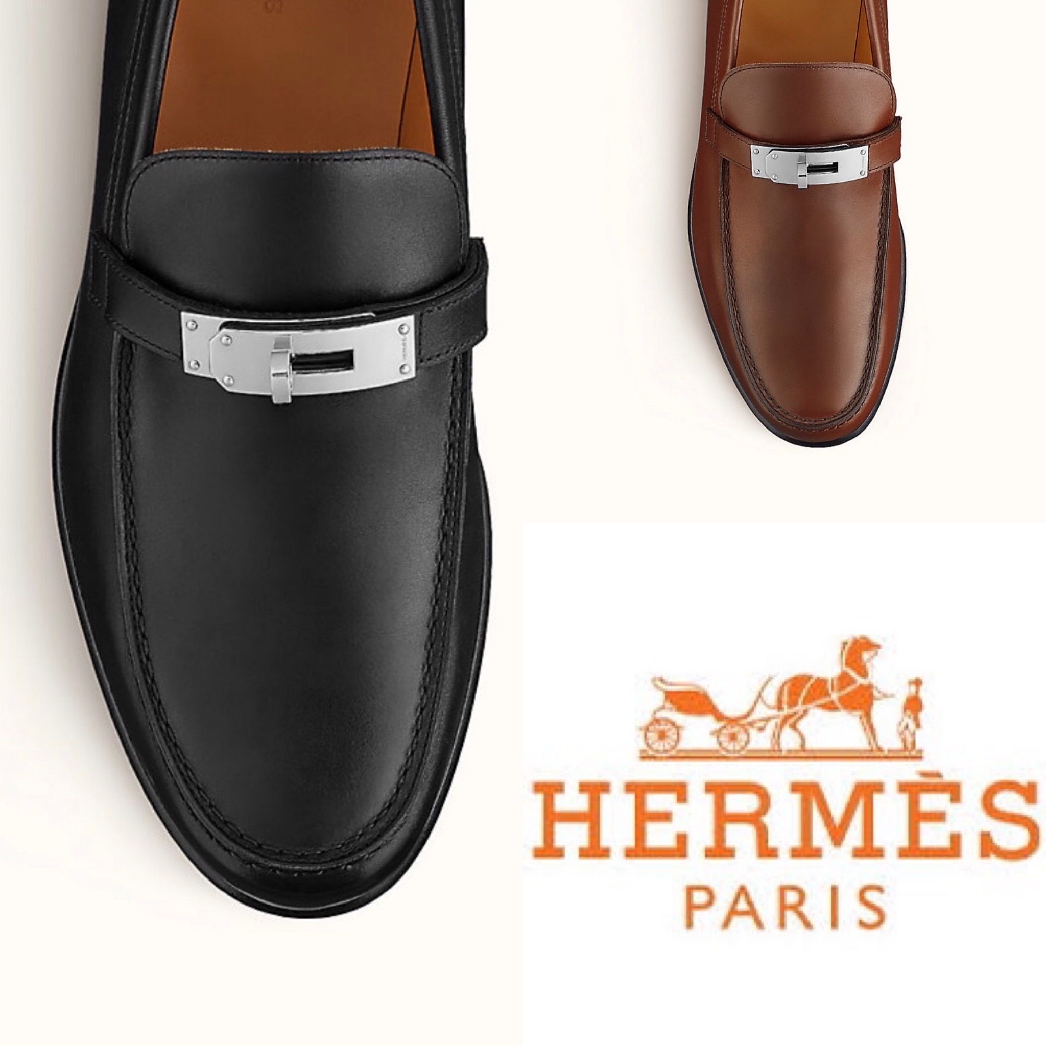 新作エルメス 人気ケリーローファー2色!! (HERMES/ドレスシューズ