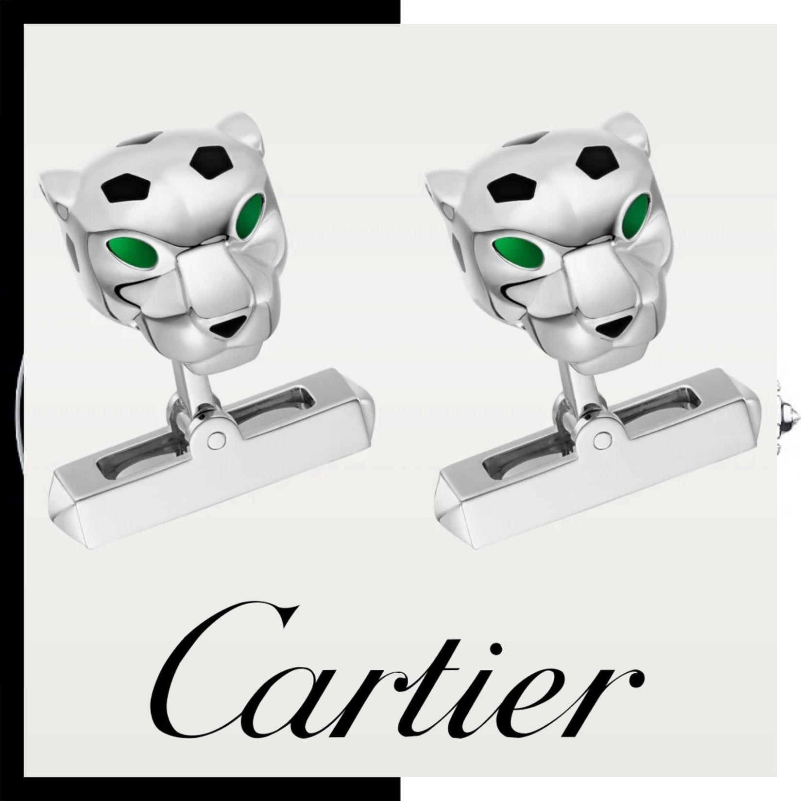 すぐ届く☆ギフトに◎【カルティエ】カフス シルバー 関税込
