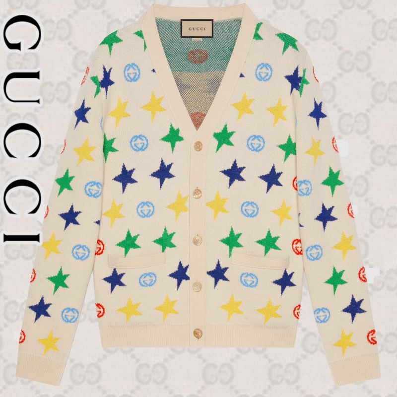 GUCCI☆スター ウールカーディガン☆すぐ届く! (GUCCI/カーディガン GUCCI☆スター ウールカーディガン☆すぐ届く! (GUCCI/カーディガン