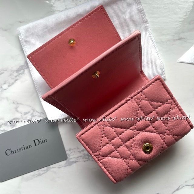 Dior CARO コンパクトウォレット 財布 日本限定色 ピンク