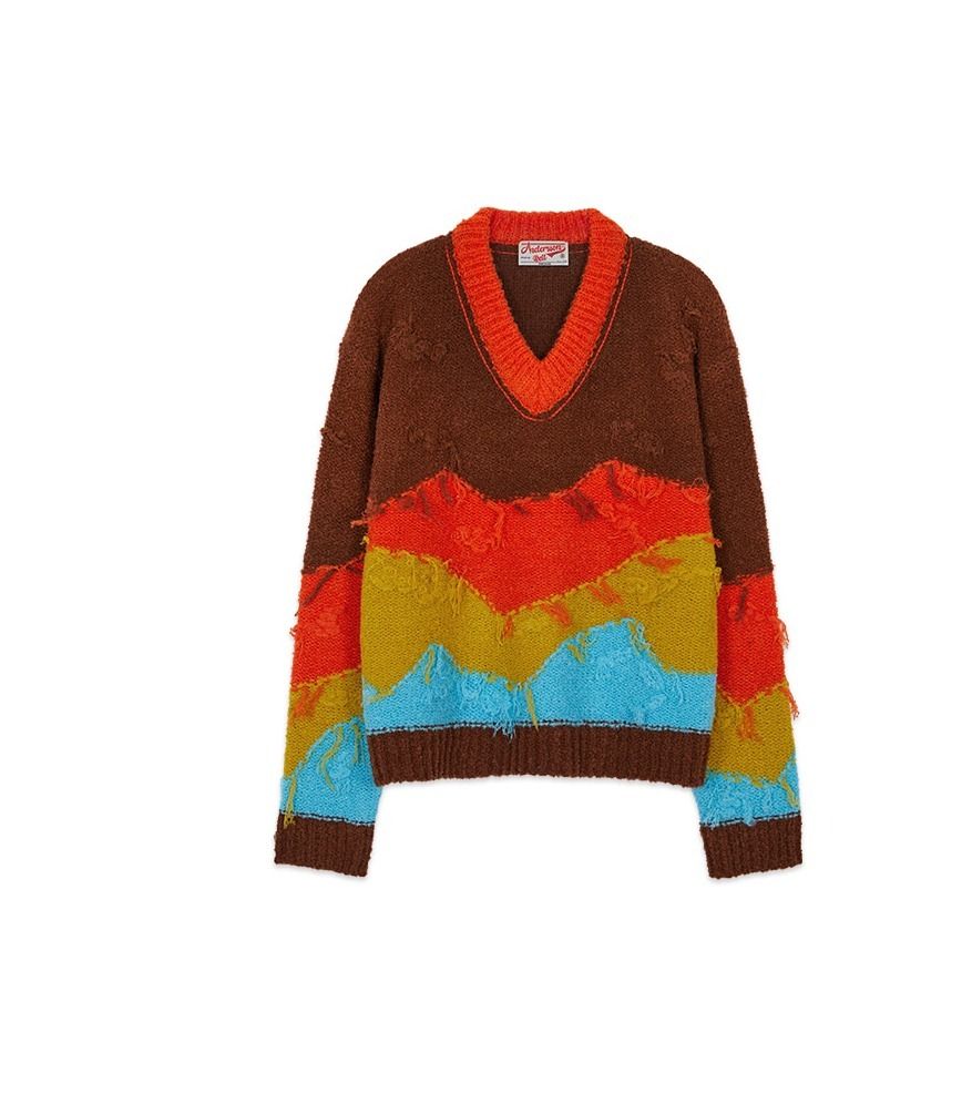 人気☆【ANDERSSON BELL】☆MOUNTAIN INTARSIA V-NECK SWEATE.R ...