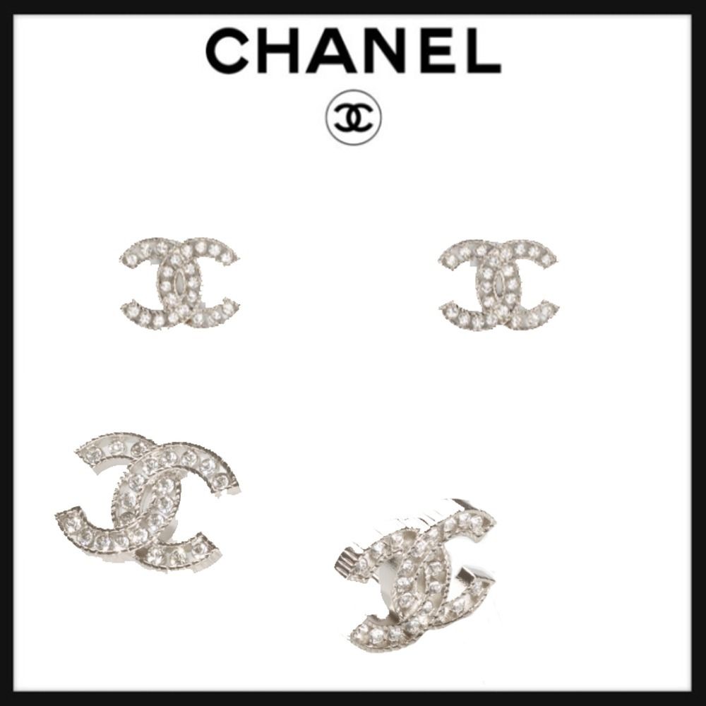 エレガント】CHANEL シャネル☆ピアス シルバー & クリスタル (CHANEL ...