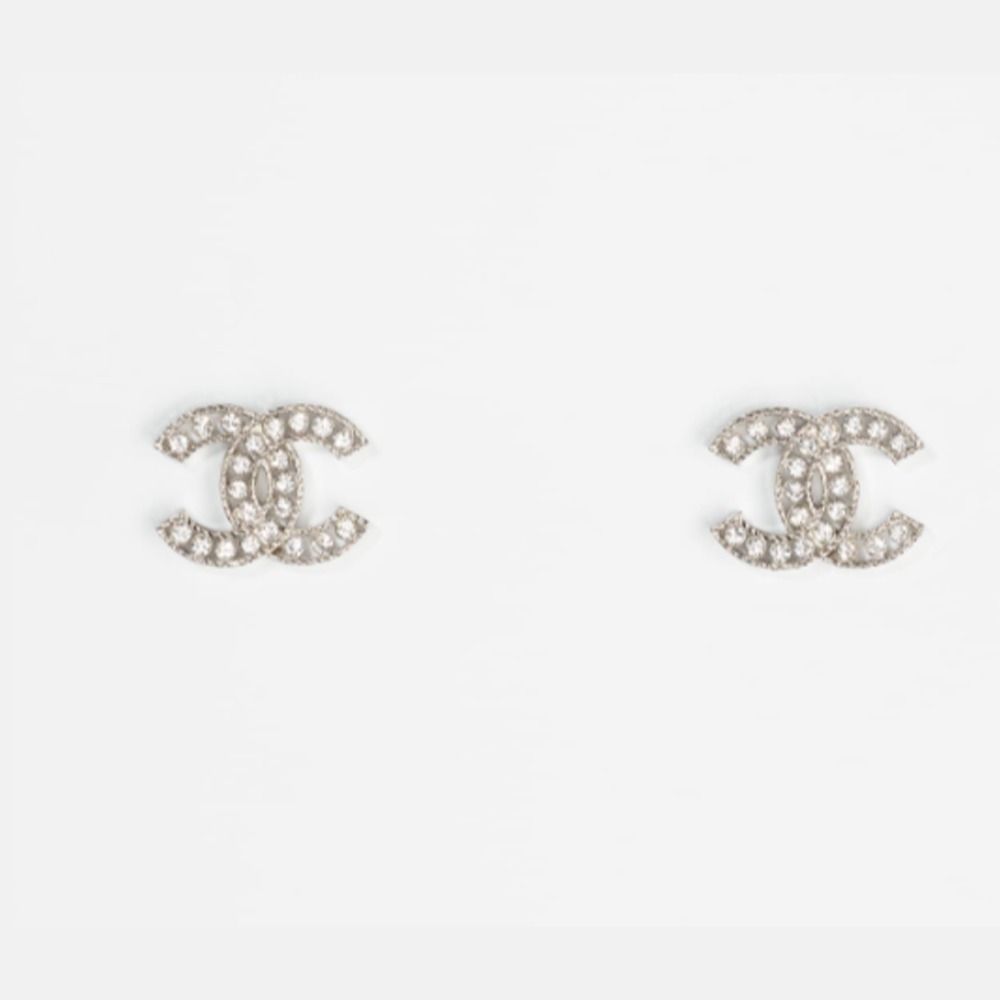 エレガント】CHANEL シャネル☆ピアス シルバー & クリスタル (CHANEL ...
