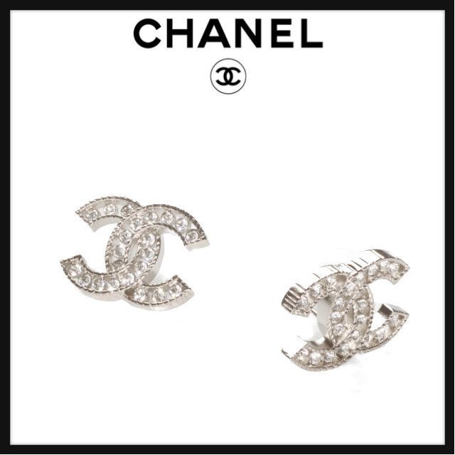 エレガント】CHANEL シャネル☆ピアス シルバー & クリスタル (CHANEL ...