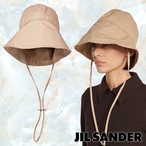 21Pre-FALL Jil Sanderジルサンダー コットン製 バケットハット (Jil 公式ウェブストア ハット ジルサンダー SANDER JIL ハット