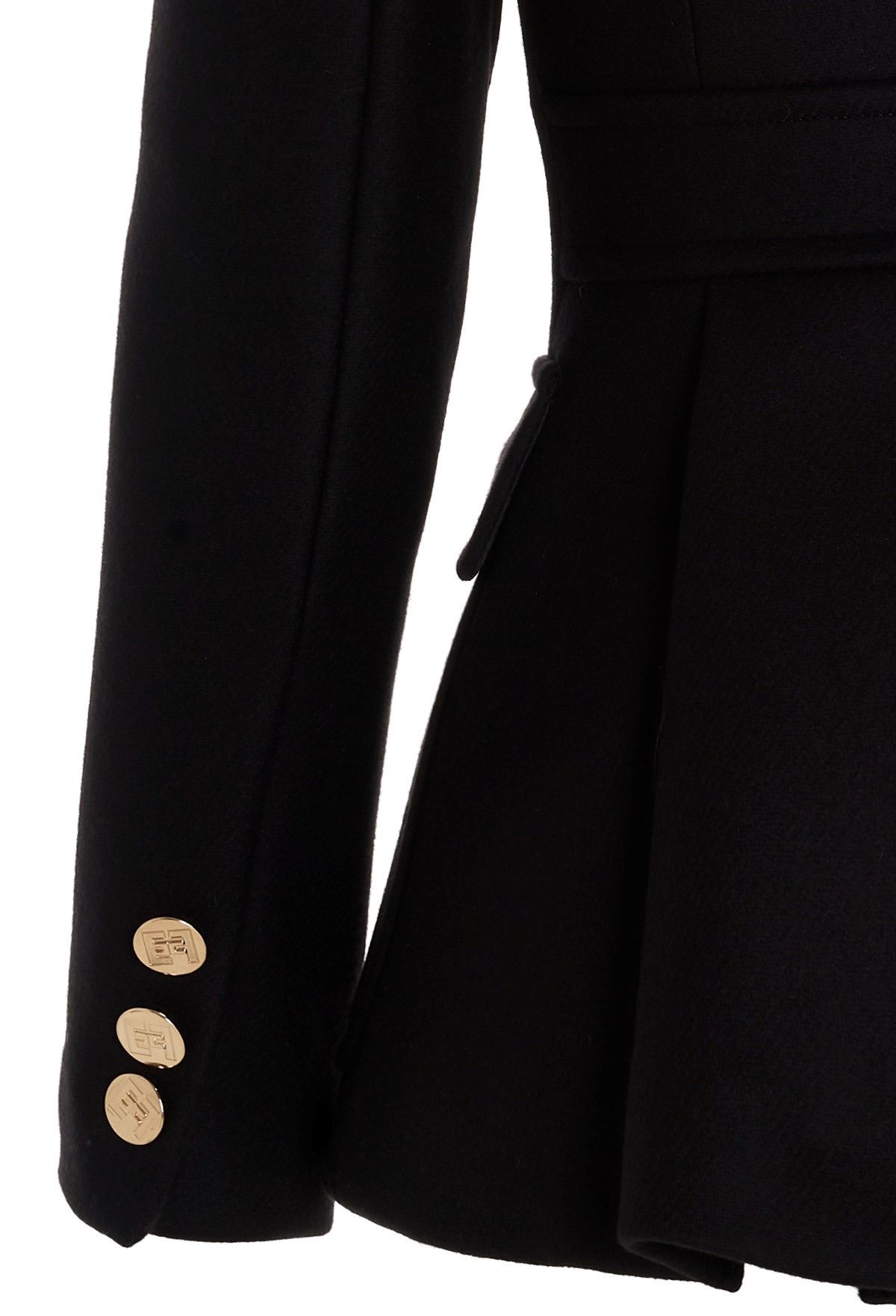 ELISABETTA FRANCHI】ショート ウールブレンド コート (ELISABETTA ELISABETTA FRANCHI】ショート ウールブレンド コート (ELISABETTA