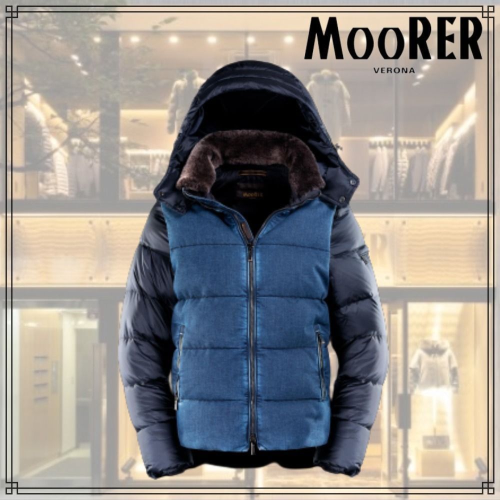 MOORER CASCIANO-FUR-706S グースダウン デニム ジャケット ジレ MOORER CASCIANO-FUR-706S グースダウン デニム ジャケット ジレ