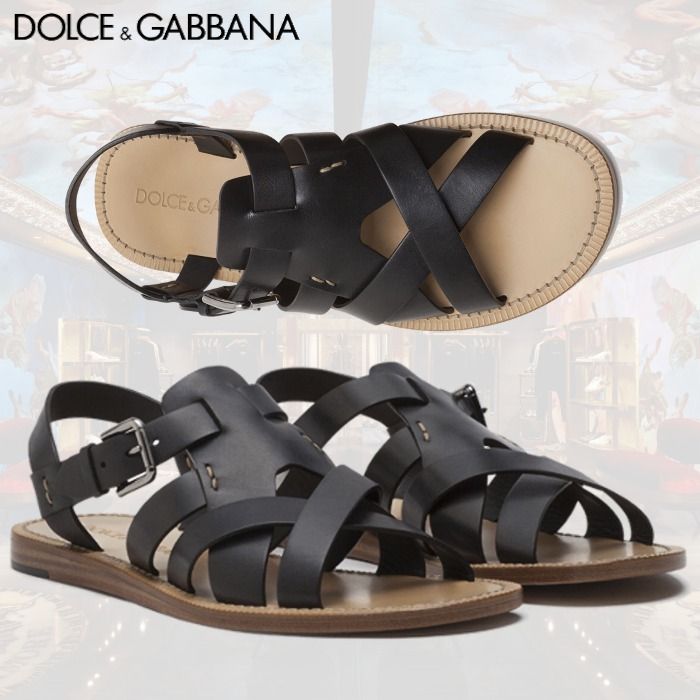 ☆ドルチェ&ガッバーナ☆DOLCE&GABBANA☆サンダル カーフスキン (Dolce 販促販売 サンダル ドルチェ&ガッバーナ DOLCE&GABBANA サンダル
