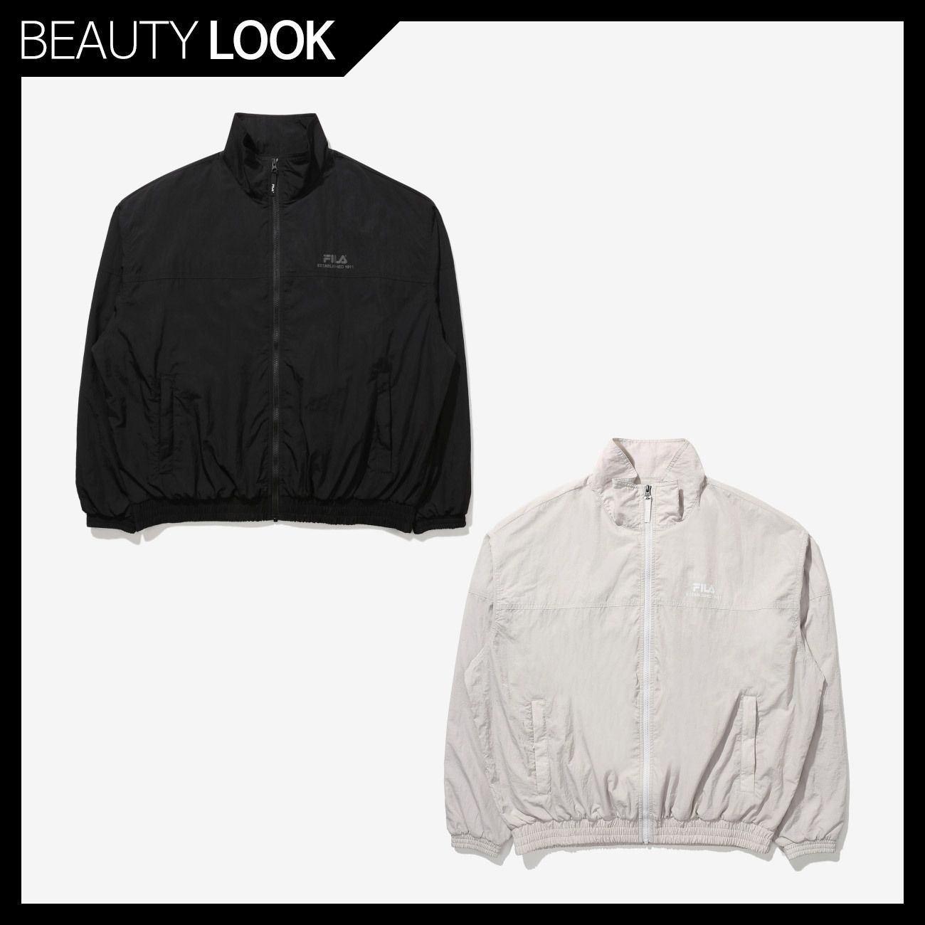 FILA】BTS V(テテ)着用☆Loose fit Nylon Jacket☆ジャケット (FILA FILA】BTS V(テテ)着用☆Loose fit Nylon Jacket☆ジャケット (FILA