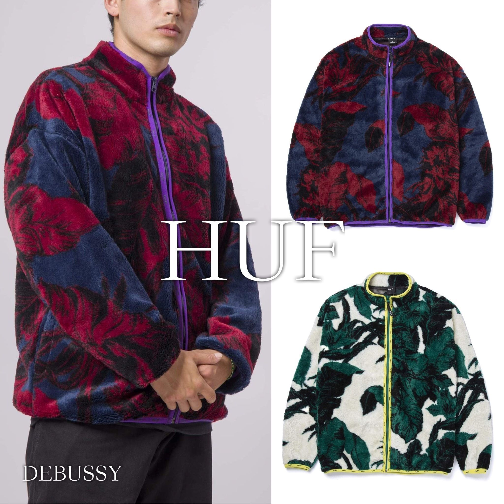 贈る結婚祝い HUF フリース ジャケット 新品未使用 タグ付き - その他
