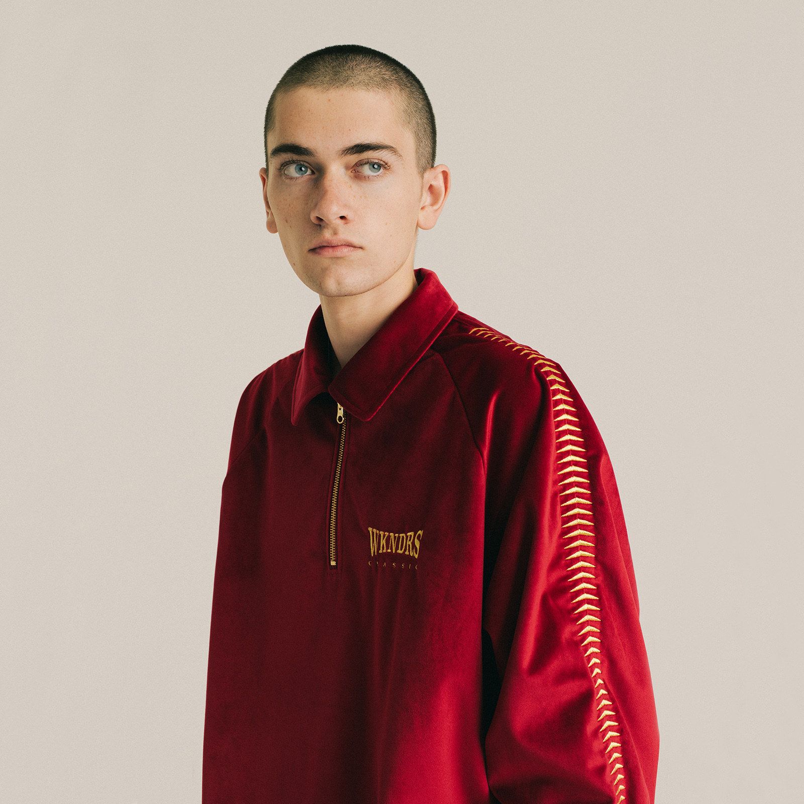 WKNDRS】SIDE STITCH HALF ZIP (WKNDRS/スウェット・トレーナー WKNDRS】SIDE STITCH HALF ZIP (WKNDRS/スウェット・トレーナー