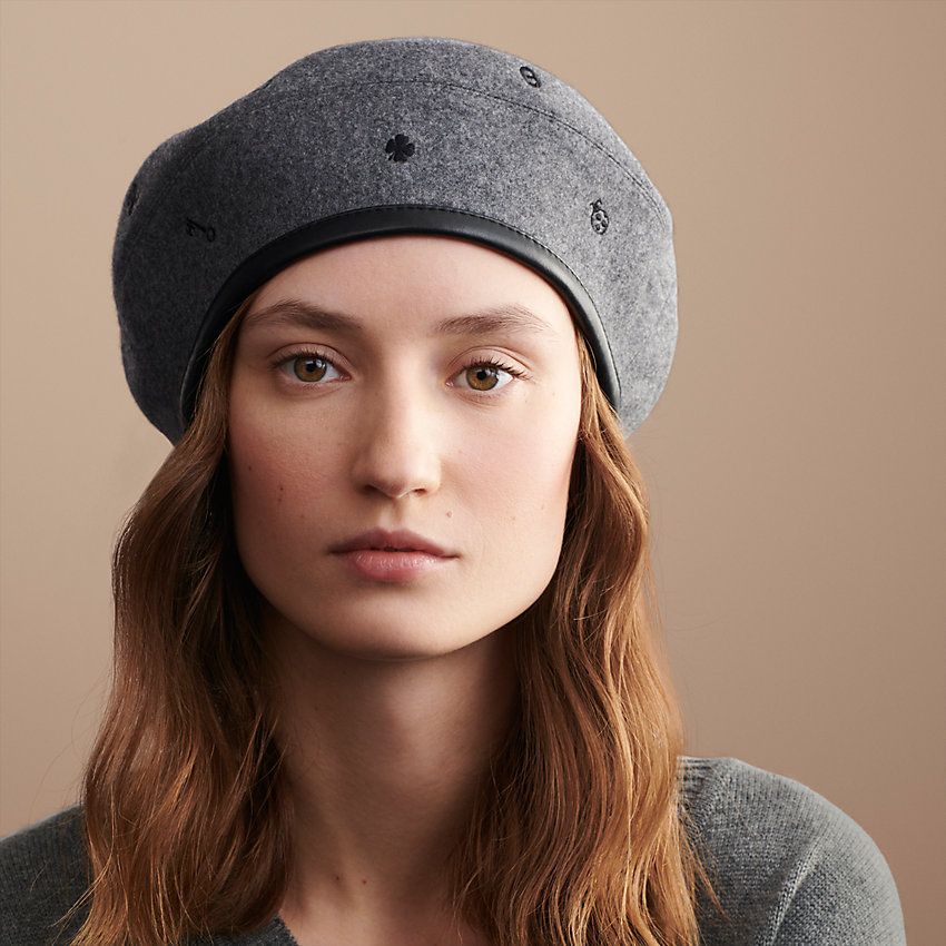 HERMES】エルメス ベレー帽 サントノーレチャーム (HERMES/ベレー帽 HERMES】エルメス ベレー帽 サントノーレチャーム (HERMES/ベレー帽