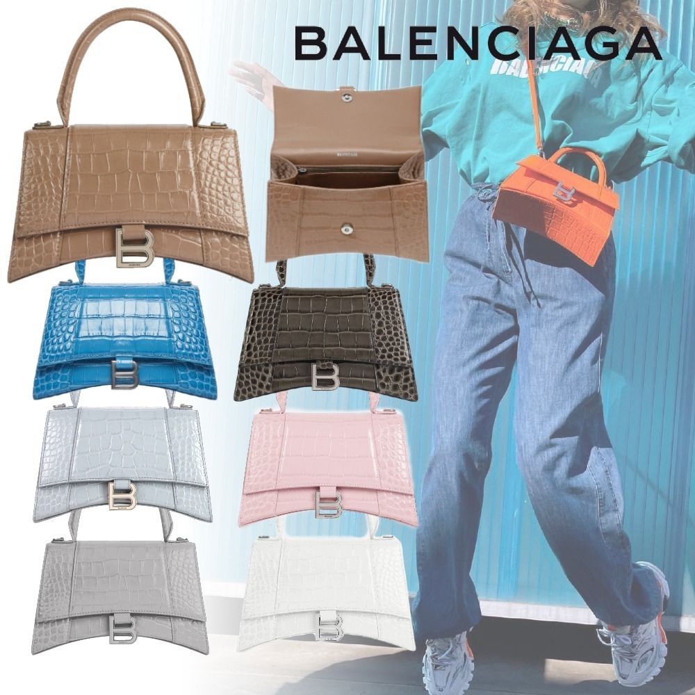 BALENCIAGA】HOURGLASS スモール トップ ハンドル バッグ (BALENCIAGA ...