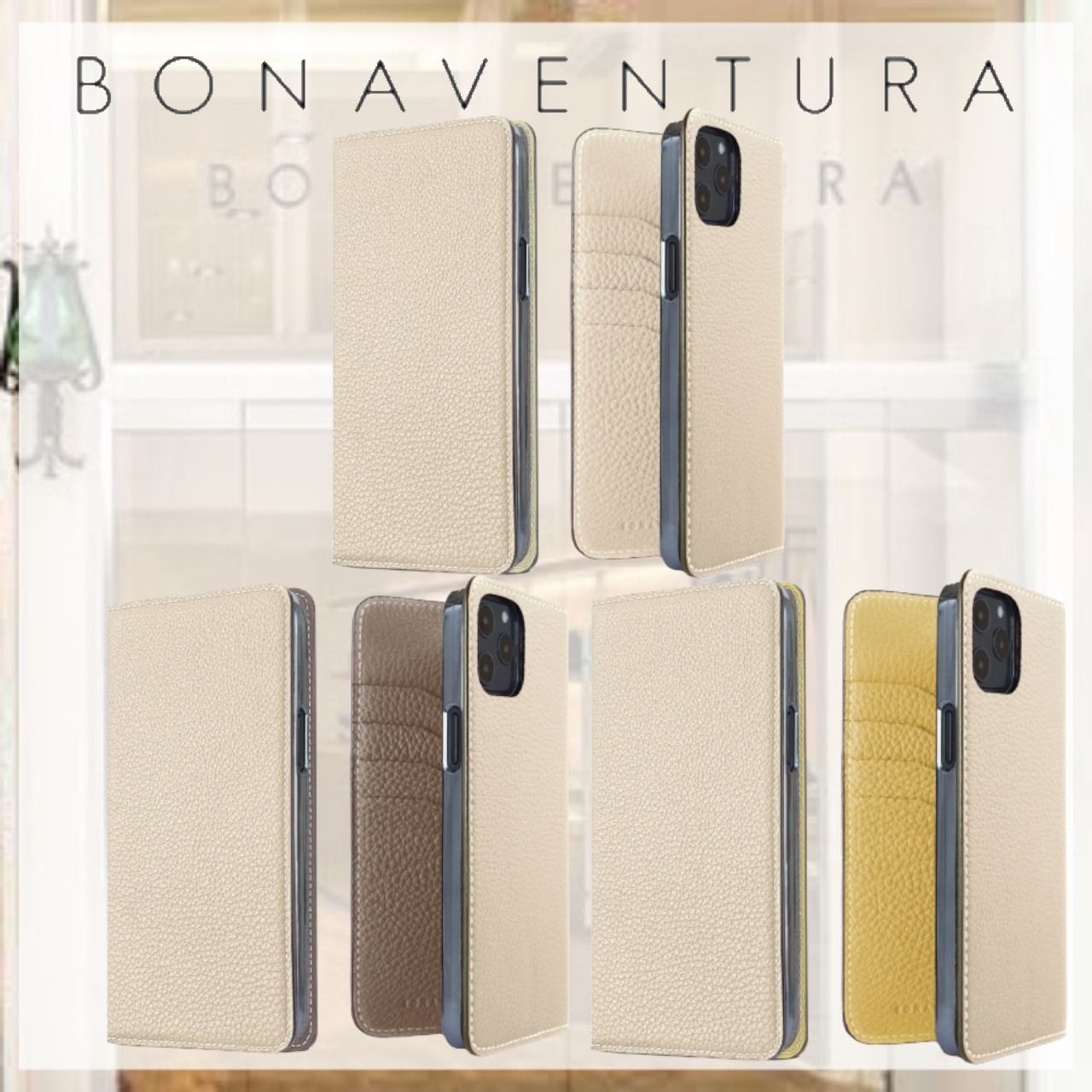 すぐ届く☆BONAVENTURA☆ダイアリーケース (iPhone 12 mini ...