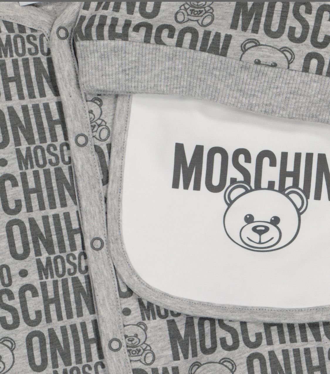 関送込【MOSCHINO】ロンパース スタイ 帽子 セット *1-12M* (Moschino 関送込【MOSCHINO】ロンパース スタイ 帽子 セット *1-12M* (Moschino