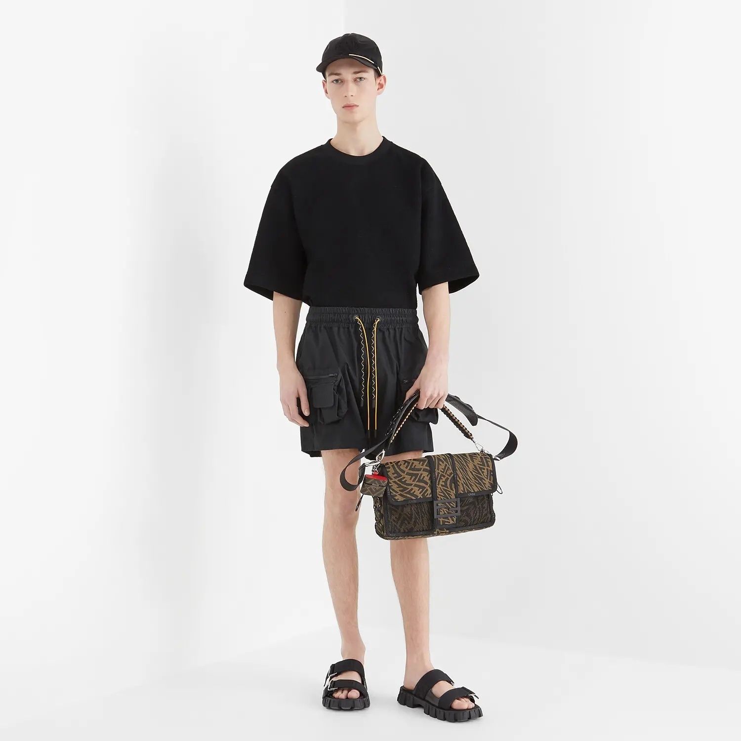 FENDI】21AW☆FFヴァーティゴ バゲットラージ7VA534AFT6F164H (FENDI FENDI】21AW☆FFヴァーティゴ バゲットラージ7VA534AFT6F164H (FENDI