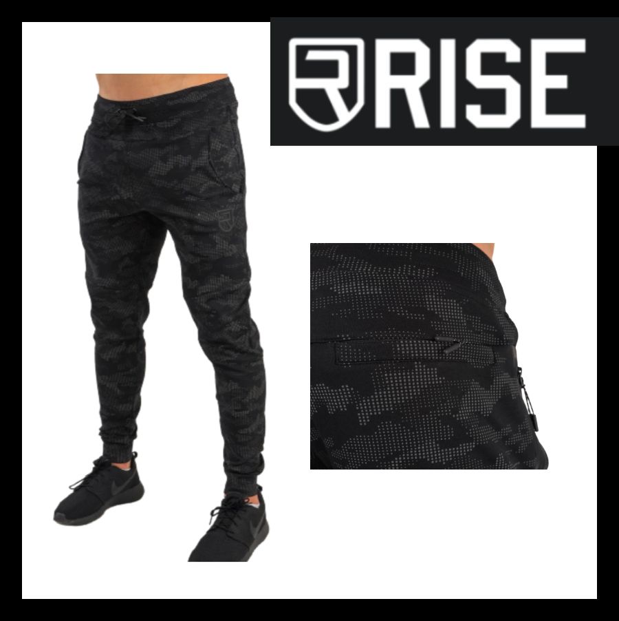 RISE スウェットパンツ ボトムス トレーニング ランニング 迷彩 (RISE ...