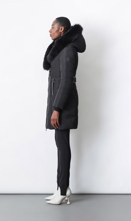 【MACKAGE】 人気モデルKAYダウンコート ブルーフォックスファー MACKAGE】 人気モデルKAYダウンコート ブルーフォックスファー